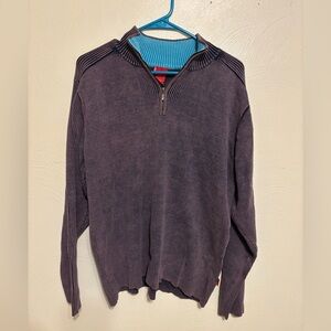 Levi’s Vintage Ribbed Half Zip Sweater – L – Made in Hong Kong